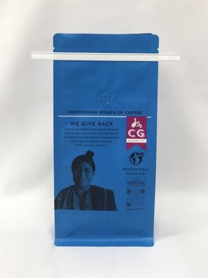 주석 동점으로 인쇄되는 12OZ 커피 포장 주머니 매트 편평한 바닥