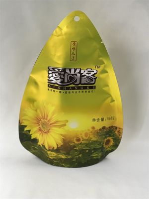 말린 식사를 위한 금속을 입힌 Mylar는 부대 자유로운 모양 주문을 받아서 만들어진 인쇄를 위로 서 있습니다