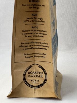 벨브를 가진 높은 장벽 12oz 1회분의 커피 봉지 OEM Kraft 1회분의 커피 봉지