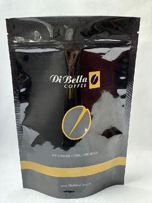 까만 ISO Eco 친절한 커피 주머니는 벨브를 가진 Resealable 1회분의 커피 봉지