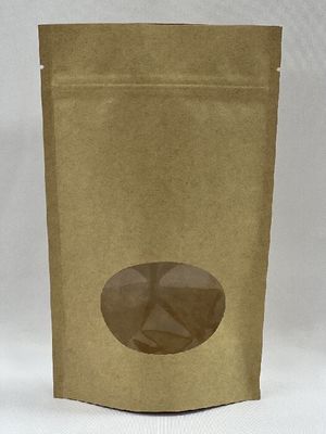 브라운 Kraft 커피 주머니는 오프셋 인쇄 250g 1회분의 커피 봉지를 위로 서 있습니다