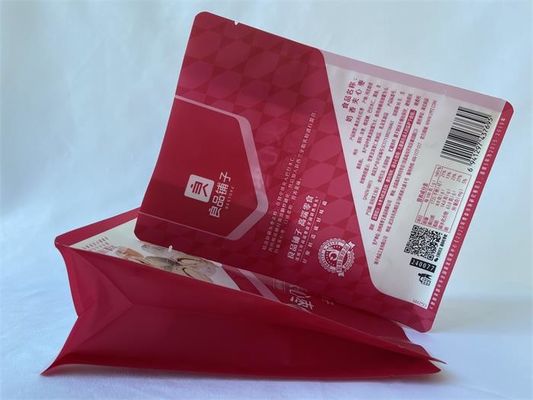 120 미크론 편평한 바닥 주머니 100g Mylar는 건조한 음식을 위한 부대를 위로 서 있습니다