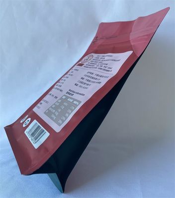 간식 포장 주머니는 1개의 옆 지퍼로 금속을 입힌 UV 표면을 내뿜습니다