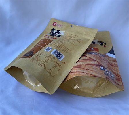 OEM 포장 주머니 플라스틱 Kraft Resealable 부대를 위로 서 있으십시오
