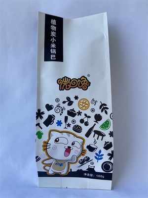 ISO 측 삼각천 친절한 백색 Kraft 종이 주머니 플라스틱에 의하여 박판으로 만들어지는 Eco