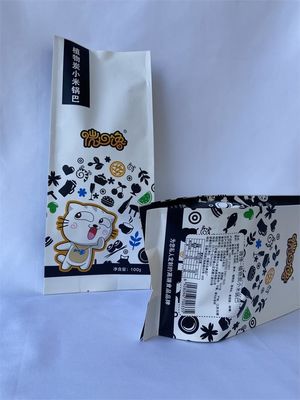 ISO 측 삼각천 친절한 백색 Kraft 종이 주머니 플라스틱에 의하여 박판으로 만들어지는 Eco