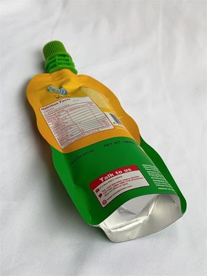 관례는 100ml 주둥이 주머니 습기가 없는 액체 주둥이 부대를 인쇄했습니다
