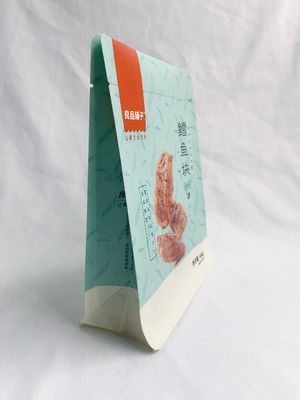 재밀봉 가능한 편평한 바닥 측면 삼각천 백 히트 실 PET 소재
