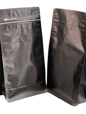 커피 포장 식품 등급을 위한 맞춤형 방수 Ziplock 쿼드 봉지