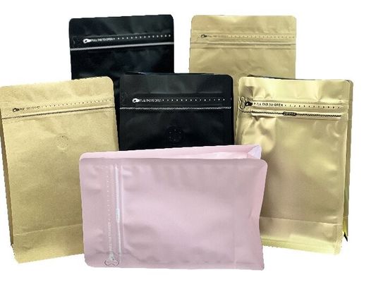 OEM 커피 평면 바닥 가방 우수한 디스플레이와 함께 한 방향 지플 100g-1kg
