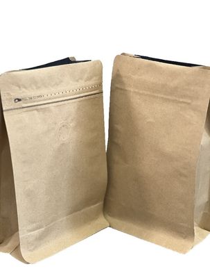 OEM 커피 평면 바닥 가방 우수한 디스플레이와 함께 한 방향 지플 100g-1kg