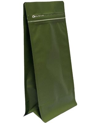 PE 알루미늄 재료 평면 바닥 밸브 가방 500g 커피 포장