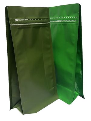 PE 알루미늄 재료 평면 바닥 밸브 가방 500g 커피 포장