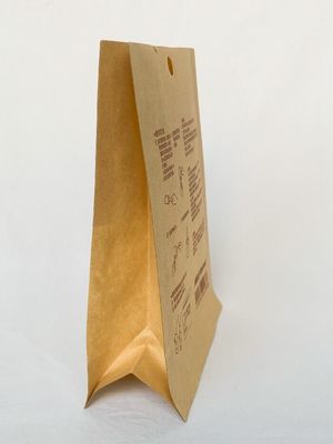 크래프 인쇄 에코 친화적 크래프트 종이를 가진 맞춤형 평면 바닥 가방