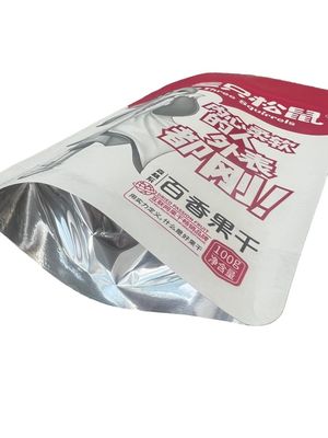 개인화 된 매트 스탠업 종이 봉투 엽록과 지퍼